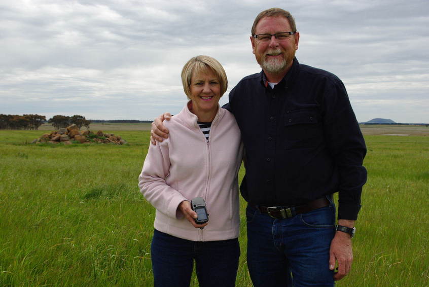 Fiona and Stephen at the Confluence