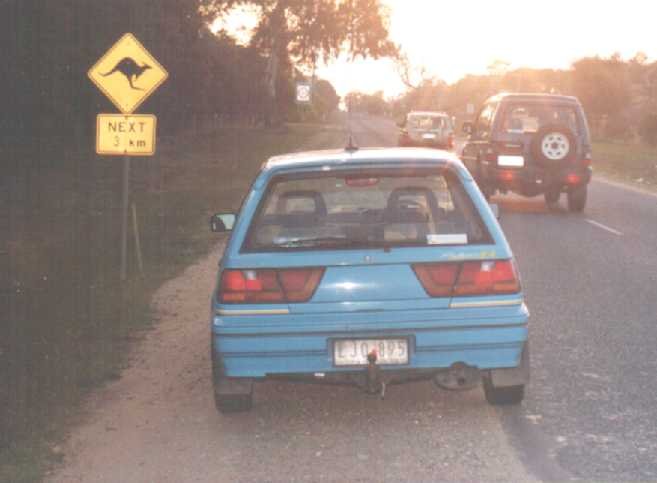 Watch out for roos as the sun sets on the way home.