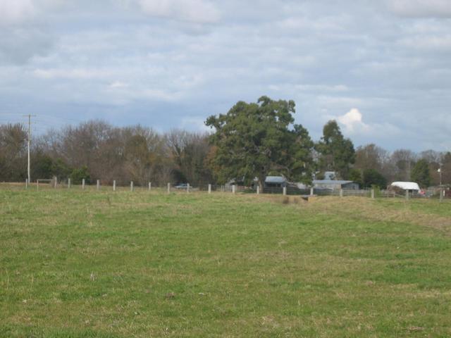 East towards Maffra-Sale road.Car passing