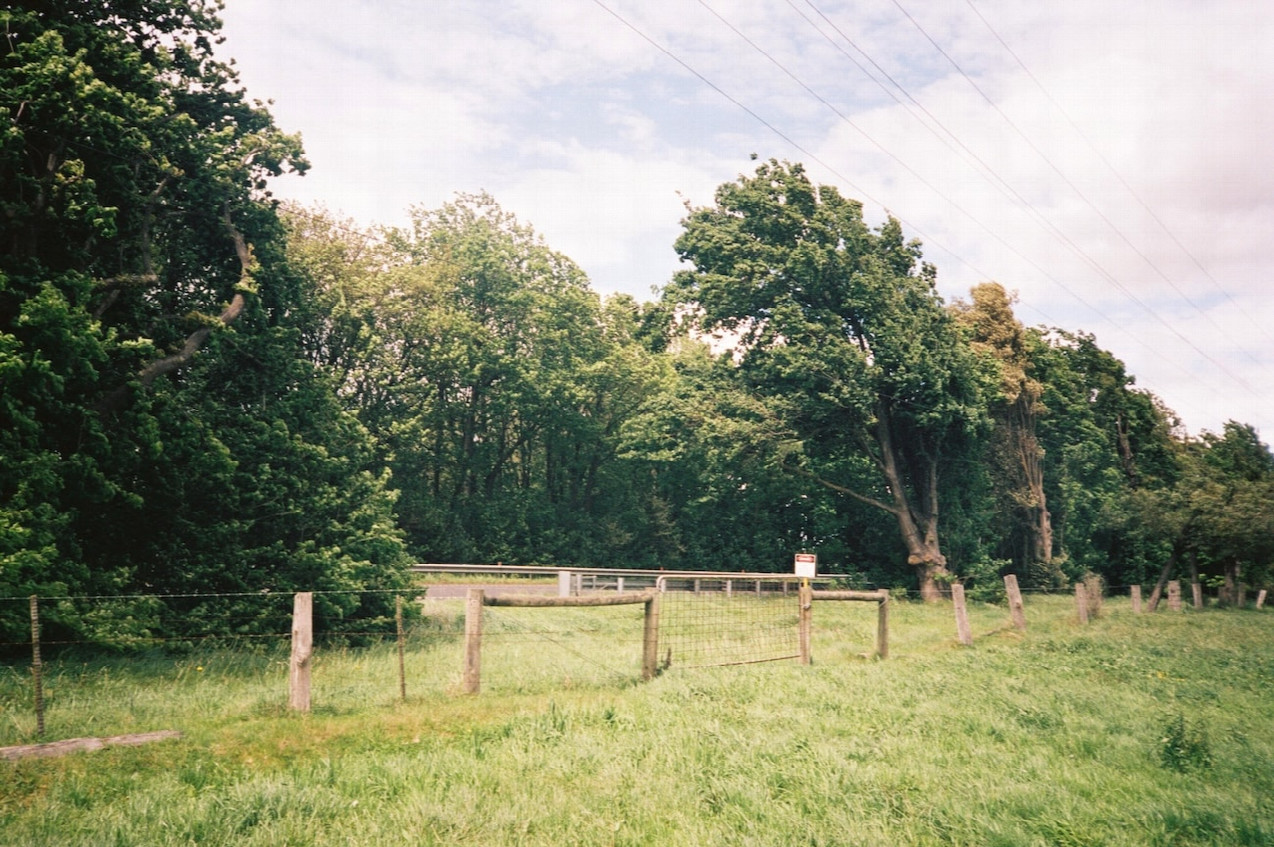 The entrance to the field