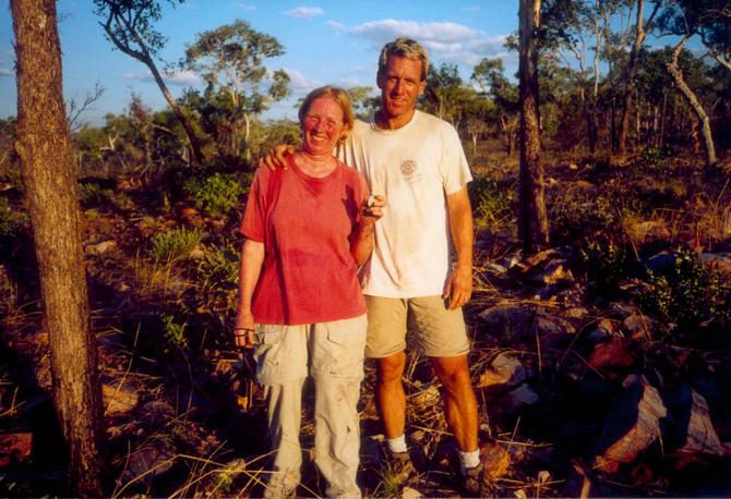 Chris and Yvonne (Yvonne's first confluence)