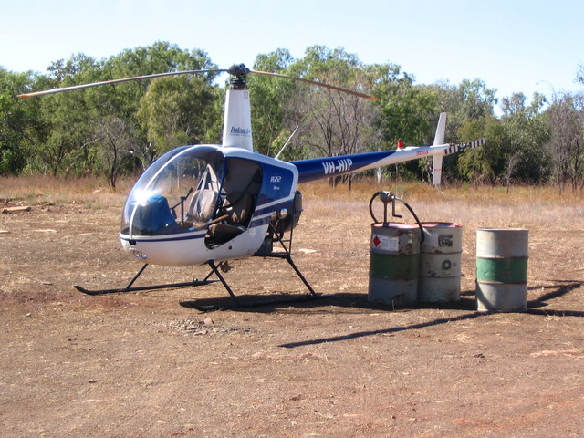 Helicopter at Mt House Station