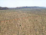 #9: View East, from 120m above the point