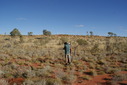 #4: The view to the south of the confluence. J & S mark the actual confluence