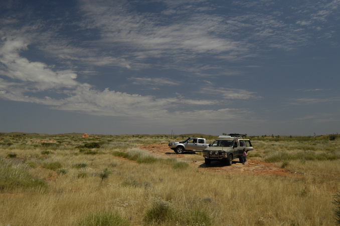 The vehicles near the spot