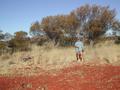 #3: View east - foot on confluence and old car part!