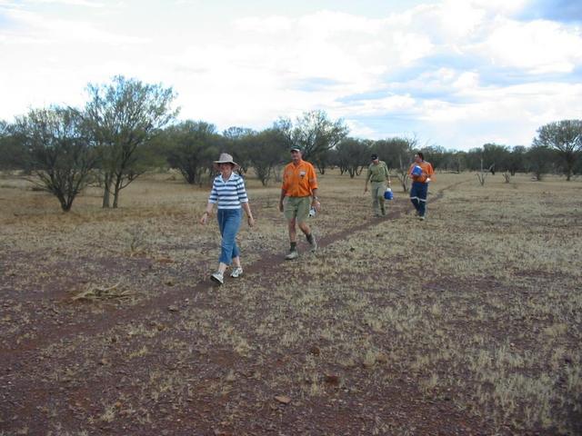 Walking in to confluence point 1