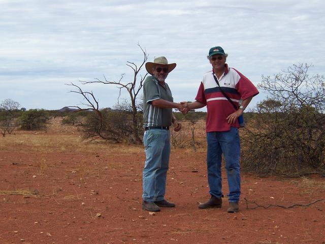 Ken and Neil at the Confluence Point.