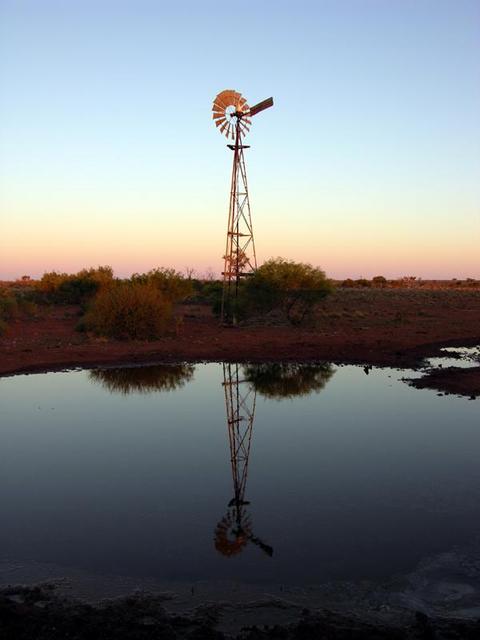 A windmill on Millrose station