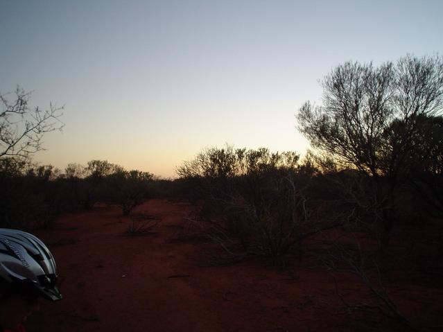 Looking west towards the sunset