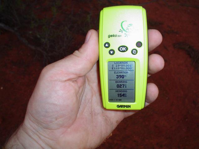 GPS at 29°S 118°E