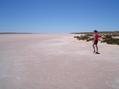 #8: Kate at the edge of Lake Barlee (salt lake)