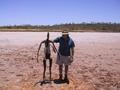 #9: Barry with one of the Lake Ballard statues