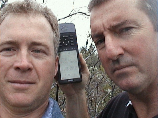 Roger Staley (left) and Bassett Smith at the CP.