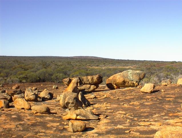 The blip on the horizon is Mt Churchman