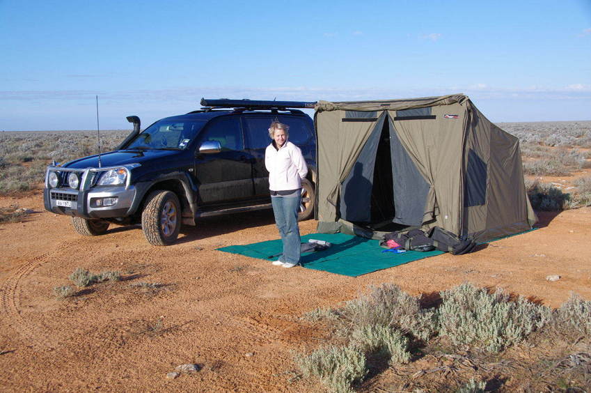 Camped out on the Arubiddy - Rawlinna Track