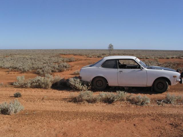 CP 718metre's from the car