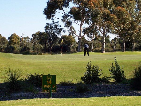 An alternative way to spend lunchtime on a golf-course