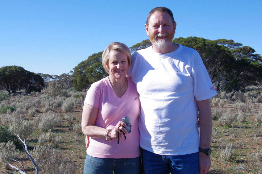 Fiona and Stephen at the Confluence