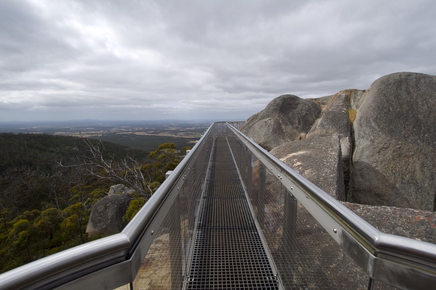 The "Castle Rock Granite Skywalk", in nearby Porongurup National Park