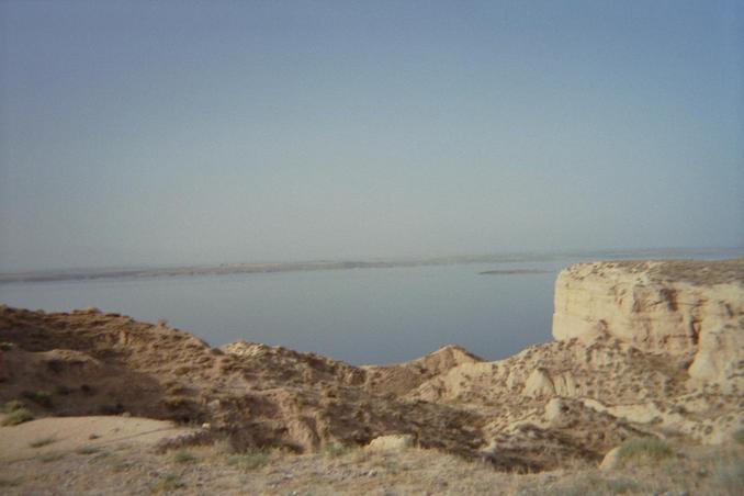 the view over the reservoir from the northern side