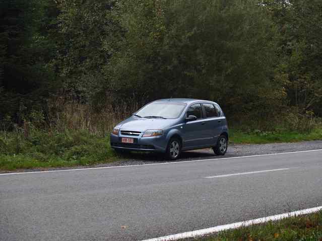 The hire car parked about 30m away