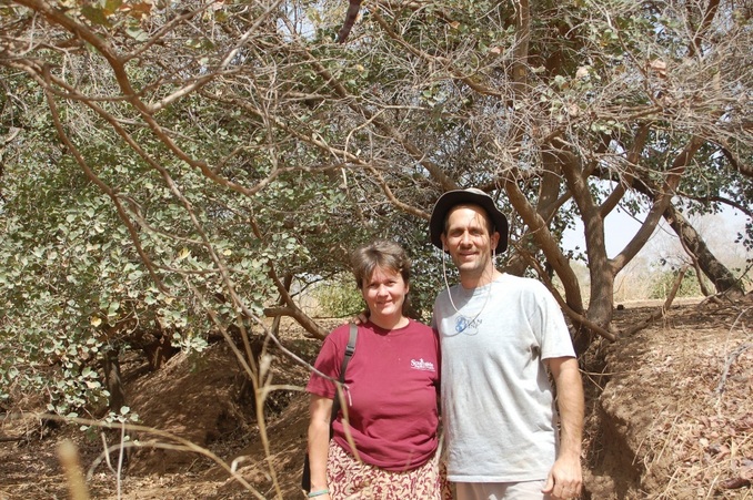 Standing in the ravine near the point