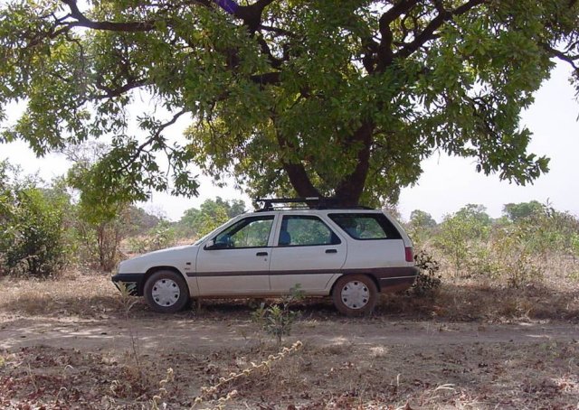 End of the line for the little Citroën, 700 meters from the point