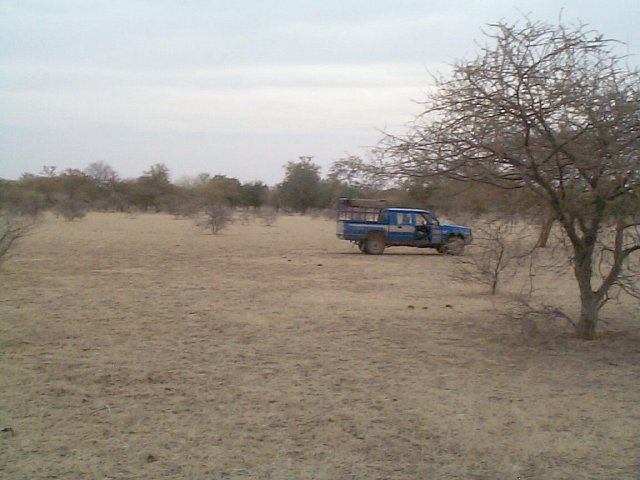 View looking west with our truck in the background