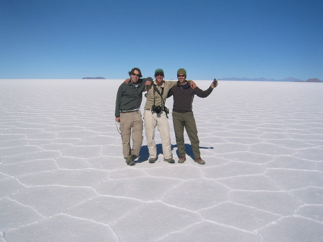 Left to right:Greg, Paolo, and Mac at the confluence