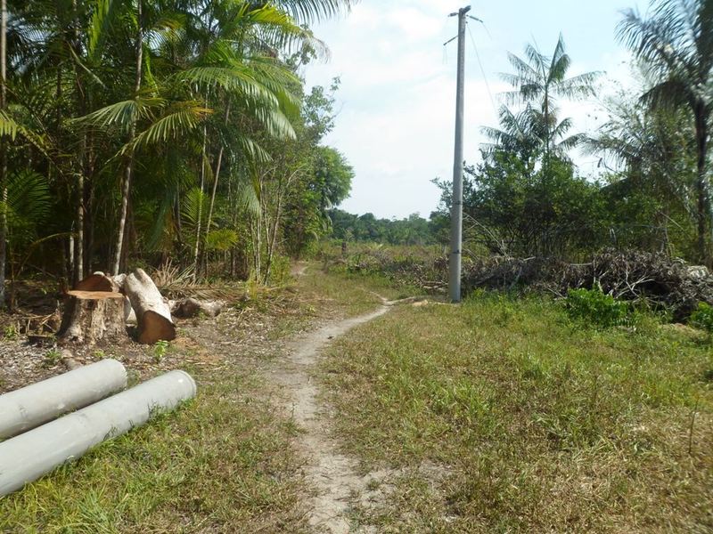 A trilha vai até 45 metros da confluência - track goes up to 45 meters to the confluence