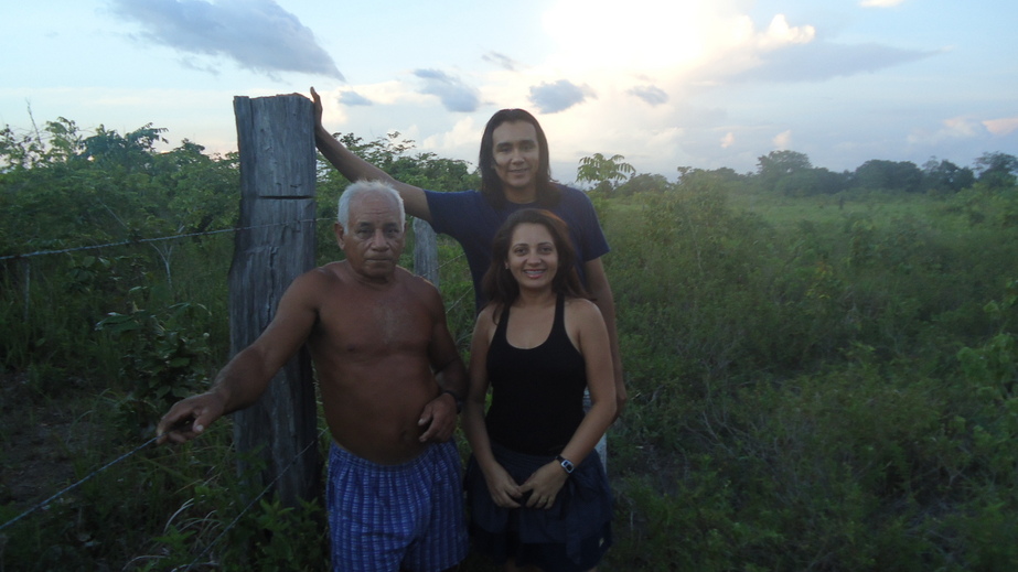 Seu "Mudungo", Eliane e Paulo. Mr Mudungo, Eliane and Paulo