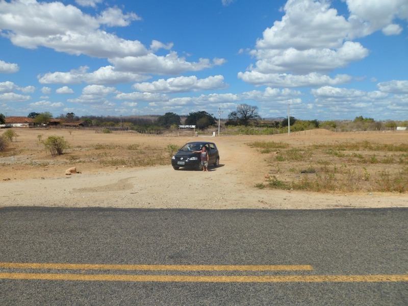 Início da estrada de terra - beginning of dirt road