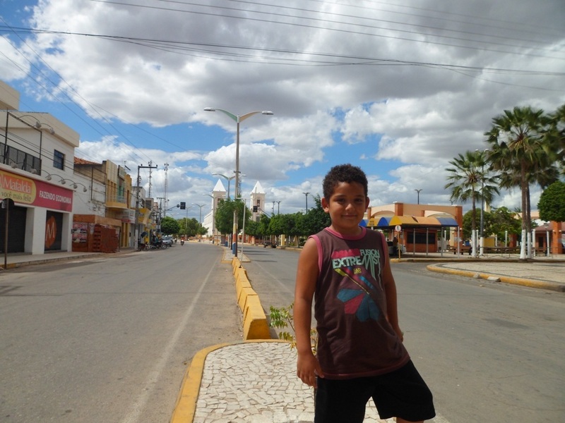 Meu filho em Russas - my son at Russas city