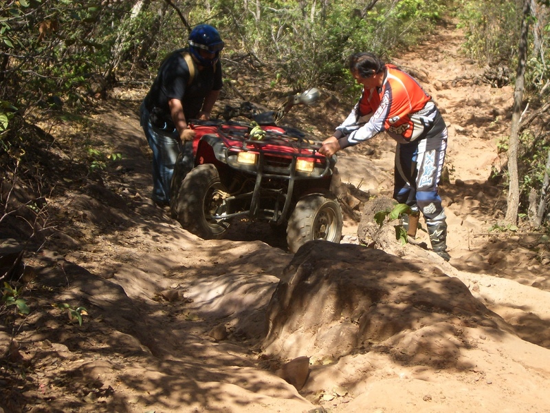 A little tough climbing for the 4-wheeler