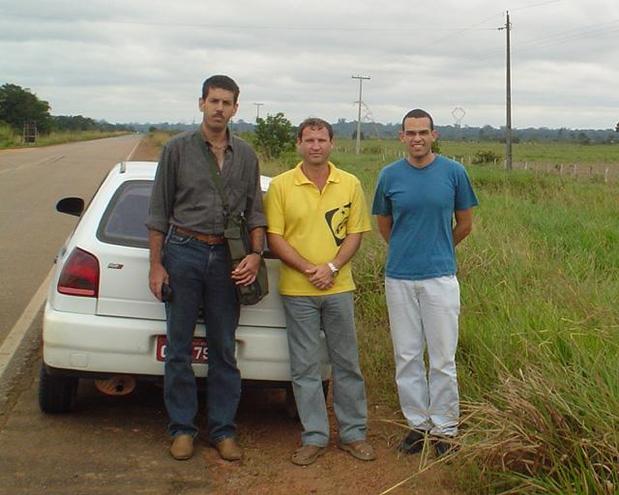 Olha nós aí ...(na ordem Câmara, Rogério e Victor)