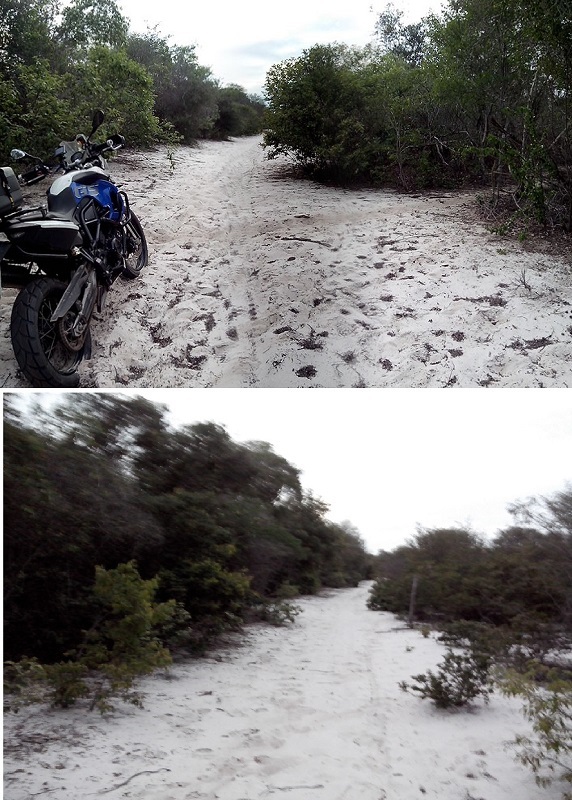 Muita areia fofa. Lots of soft sand