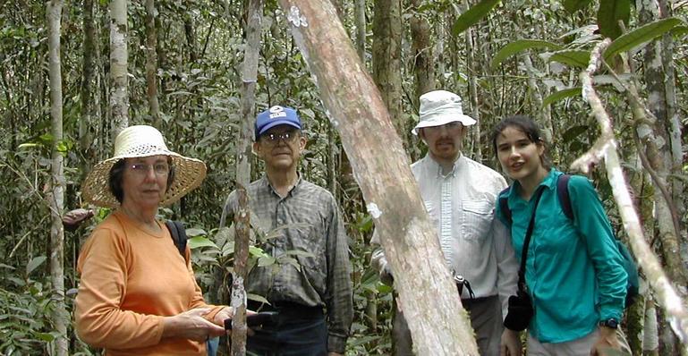 Barbara, Menno, Stephen and Angelina at the confluence point