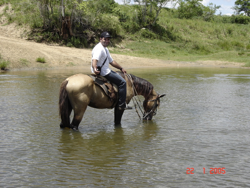 Travessia a cavalo. Horse riding