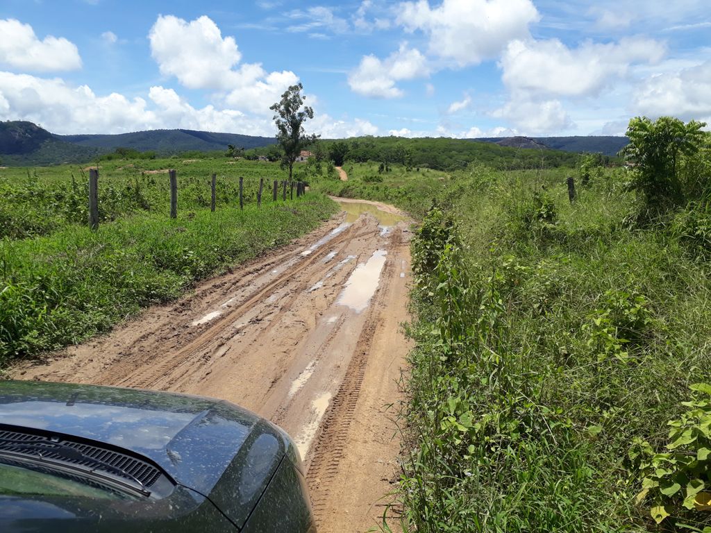 Trecho em que o carro quase atolou - area where the car almost got bogged