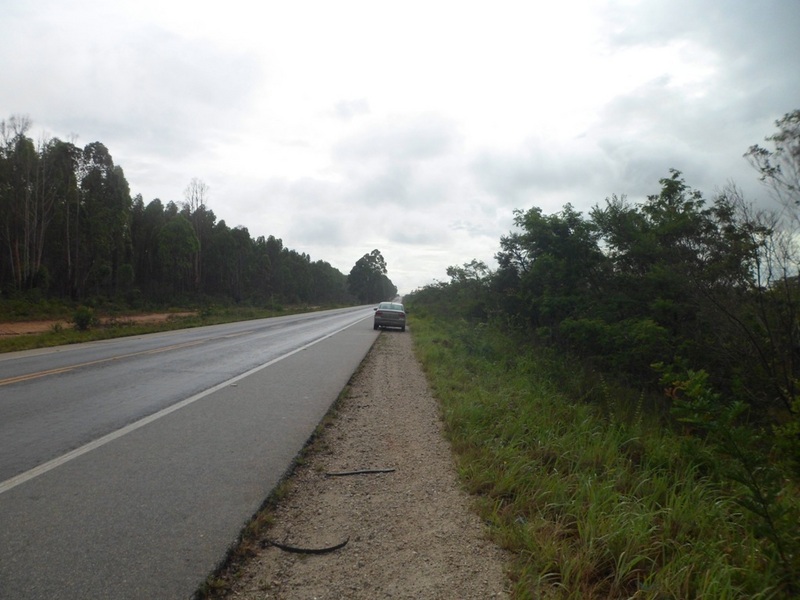 Paramos o carro a 724 metros da confluência - we stopped the car 724 meters to the confluence