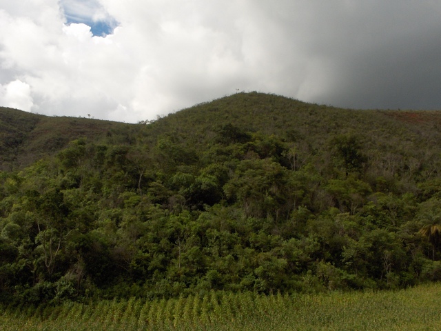 View from the confluence, exactly 43° (about 400m distance)