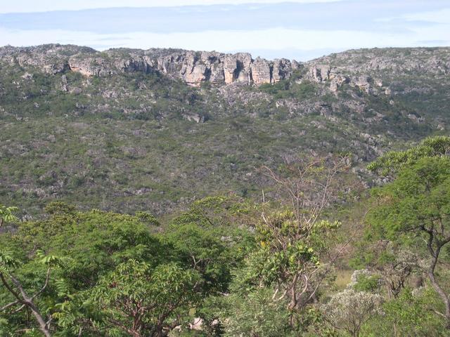 The confluence behind this boulder hill