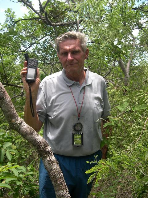 Endre looking for the confluence