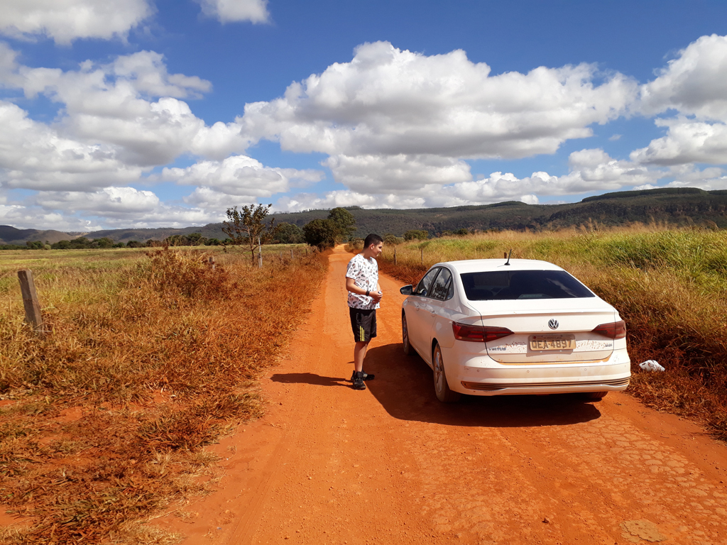 Paramos o carro a 470 metros da confluência - we stopped the car 470 meters to the confluence