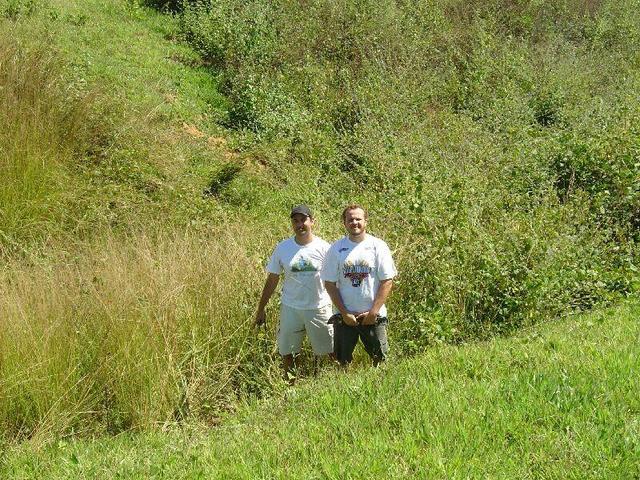 Edierley e Ricardo em cima da confluência