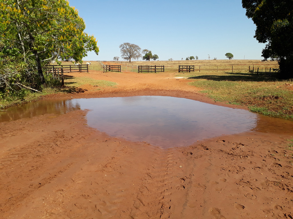 Trecho alagado que impediu o acesso à confluência – flooded area that avoided us to go to the confluence