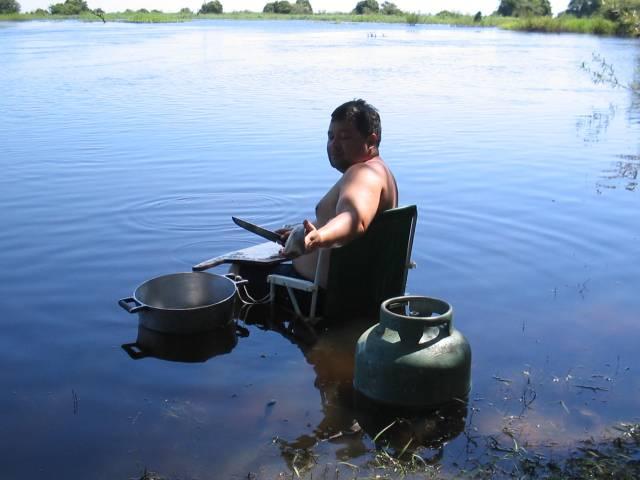 TECO LIMPANDO PEIXE