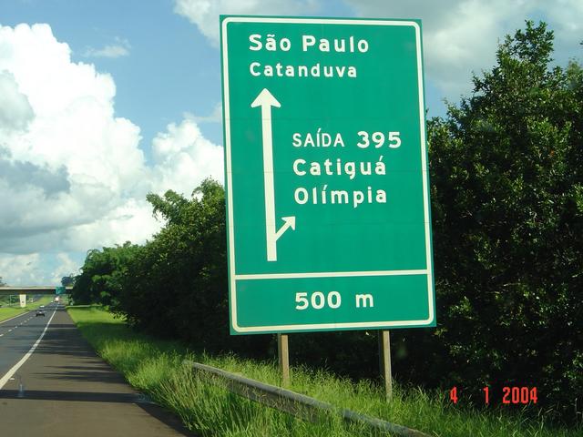 Placa da rodovia