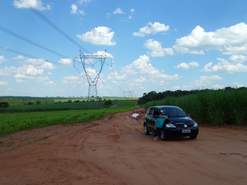 Início da estrada de terra - Beginning of dirt road